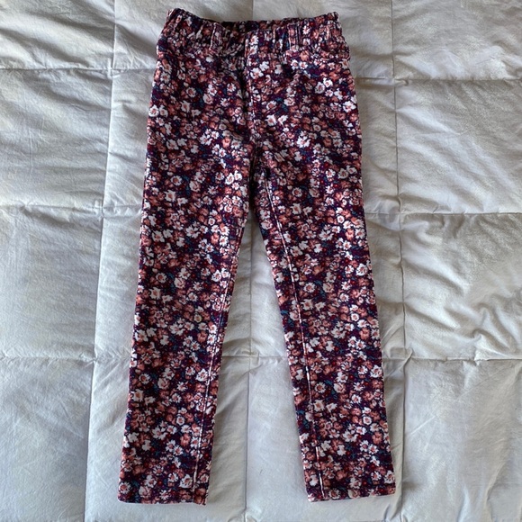 Gap Corduroy Pants in Floral Print, Size 4T - Picture 1 of 5